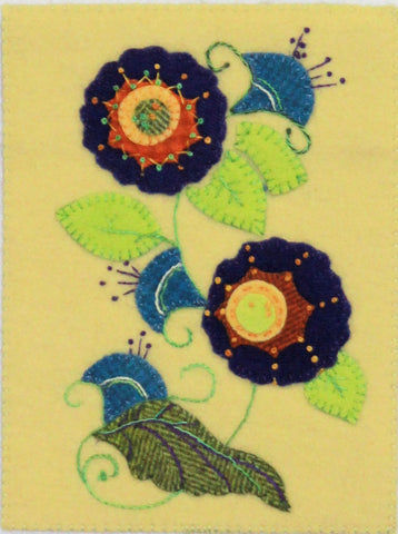 Morning Glories – Wool Applique