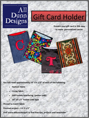 Fabric Gift Card Holder