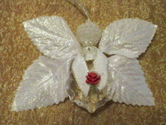 Crystal Angel Christmas Tree Ornament - Free Instructions!