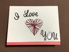 String Art Embroidery CARD