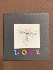 String Art Embroidery CARD